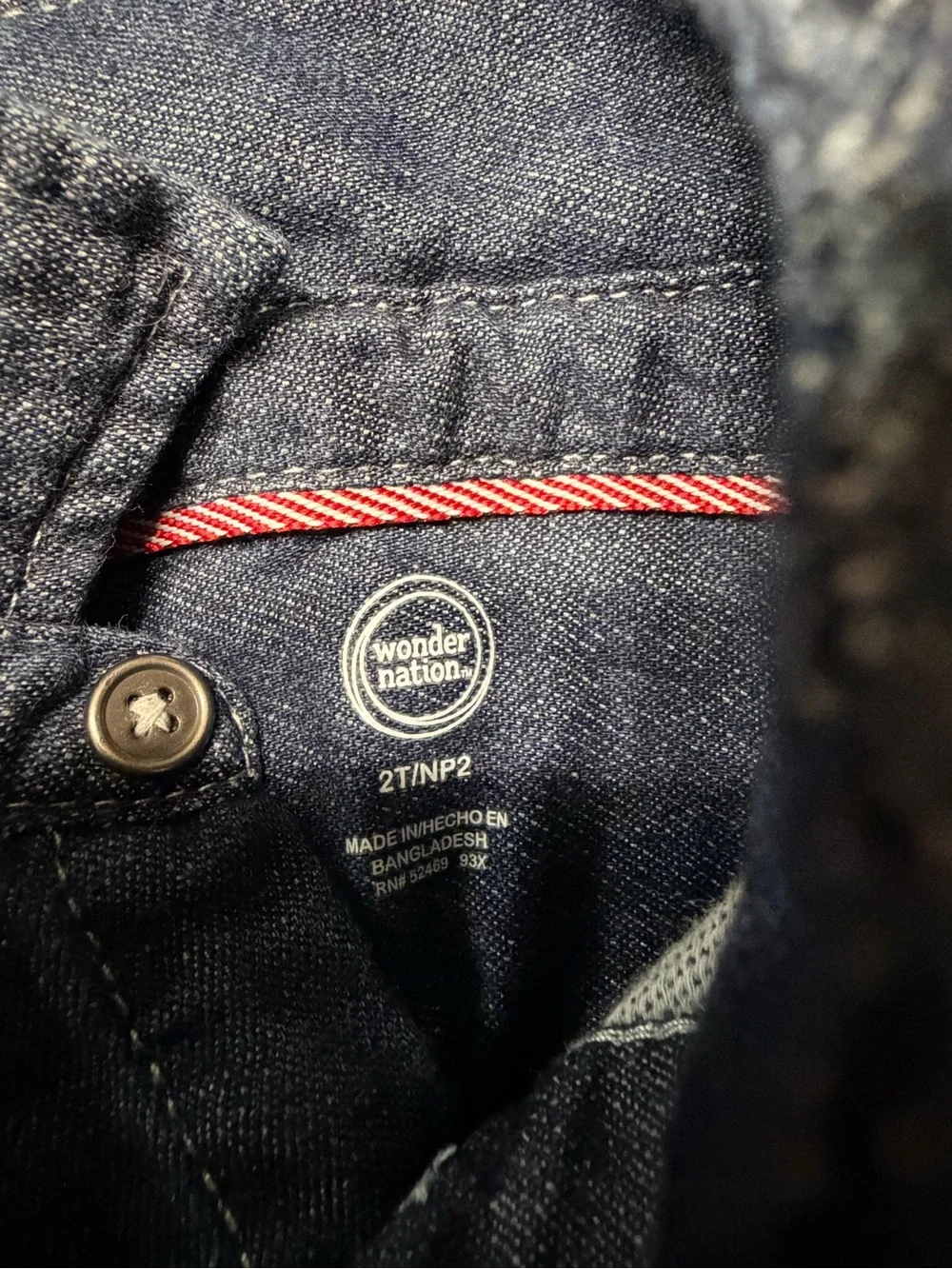 wonder nation Denim Button-Up Jacket in Blue